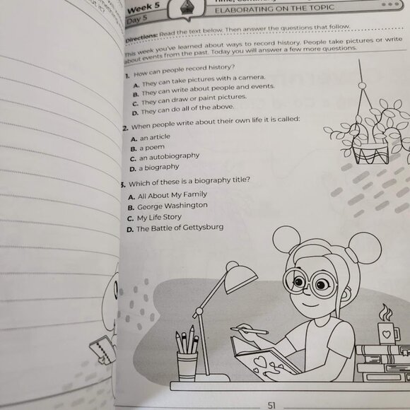 NEW 2nd Grade Social Studies: Daily Practice Workbook 20 Weeks of Fun Activities - Picture 11 of 13